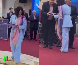 هدیه و تقدیر از پزشک بدون حجاب