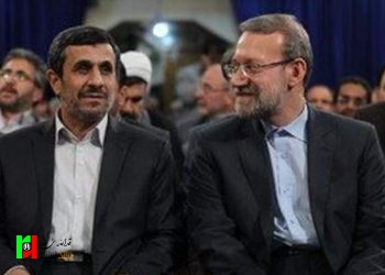 دیدار لاریجانی و احمدی نژاد در ساعت یک بامداد