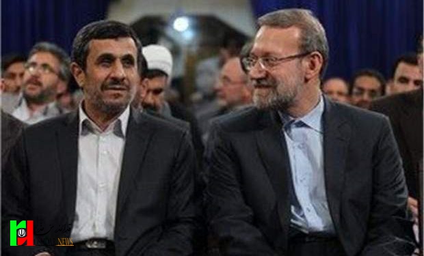 دیدار لاریجانی و احمدی نژاد در ساعت یک بامداد