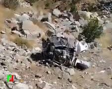 سقوط هولناک خودرو به درۀ هومل سردشت